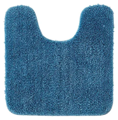 Immagine prodotto di Tappetino da bagno per WC, forma a U, colore blu, 50x50 cm
