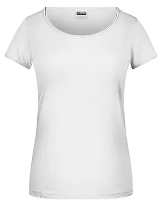 Produktbild von James and Nicholson - T-Shirt für Damen LT2354 (L) (Weiß)