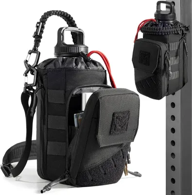 Productafbeelding van Fleshouder sporttas magnetisch - 1 tot 2 liter - Met telefoonvak