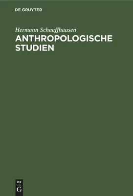 Produktbild von Anthropologische Studien