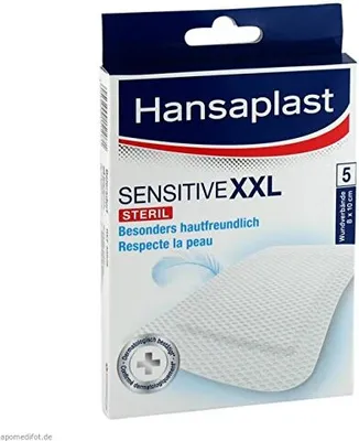 Produktbild von HANSAPLAST Sensitive XXL Pflaster 8x10 cm 5 St Pflaster