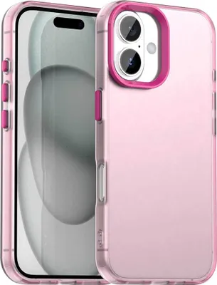 Produktbild von Handyhülle für iPhone 17 Schlank Durchscheinend Matt Stoßfest Schutzhülle Rot