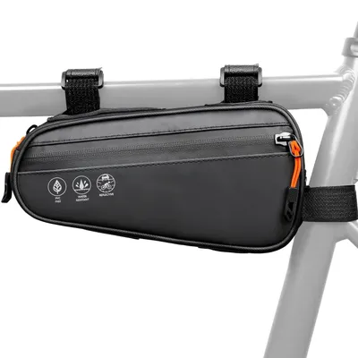 Image de Sacoche étanche pour cadre de vélo, avec deux poches latérales