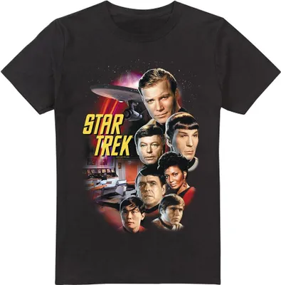 Produktbild von Star Trek - "The Classic Crew" T-Shirt für Herren TV13462 (L) (Schwarz)