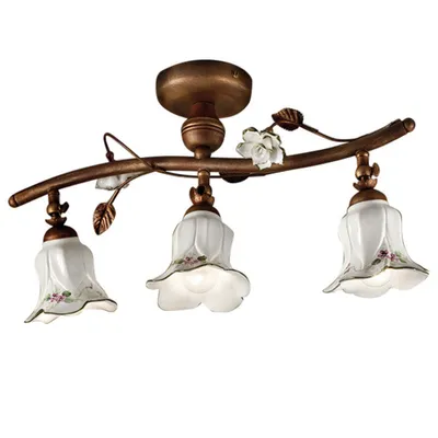 Immagine prodotto di CLASSIC PISA C1206-3, Lampada a Soffitto Plafoniera in Vetroceramica, Ferroluce