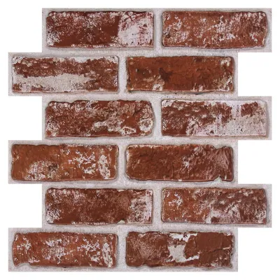 Produktbild von 3D-Selbstklebewandpaneele, hochwertige 3D-Ziegelsteinfliesen, 10 Stück, selbstklebende Tapete in Steinoptik, 3D-PVC-Wandpaneele für die Innenwandgestaltung, 30 x 30 cm, wasserdicht