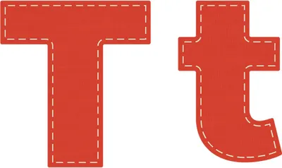 Produktbild von Crafters Edge Stanzform Sets Buchstaben A - Z : T Buchstabe: T
