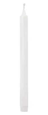 Obrázek produktu pro Rustikální voskové svíčky – bílé – průměr 2,2 cm, výška 28 cm – 15 kusů
