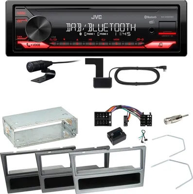 Produktbild von JVC KD-X282DBT Bluetooth Einbauset für Opel Omega B Meriva A Agila Vivaro