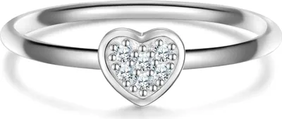 Produktbild von Glanzstücke München Ring Herz Sterling Silber Zirkonia 50084018 58