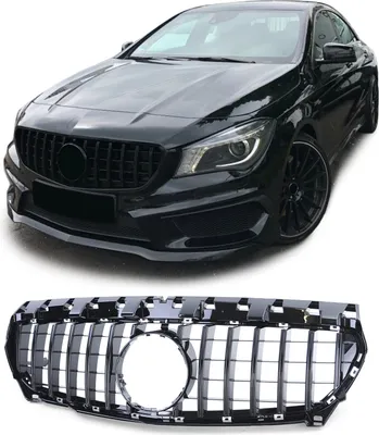 Produktbild von Sport Kühlergrill Schwarz glänzend für Mercedes CLA C117 Vorfacelift 13-16