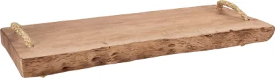 Immagine prodotto di Piatto da portata con 2 manici - legno massiccio 50x20 cm
