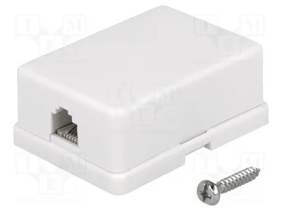 Zdjęcie produktu dla 1 x Złącze: 6p6c, z możliwością montażu śrubowego, samoprzylepne, RJ12GN-M, złącze RJ12
