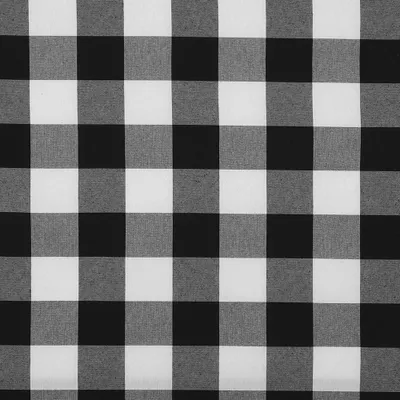 Canvas-Stoff, Vichy-Karo, schwarz, 100x280 cm, 1 Meter