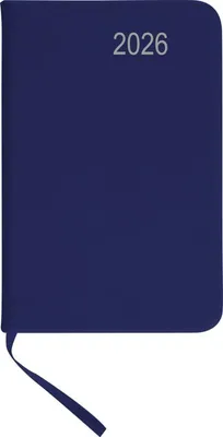 A blue diary with the year 2026 printed on it.