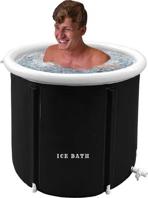 Immagine prodotto di Vasca per bagno di ghiaccio da 370 litri, nera