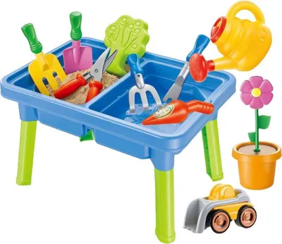 Immagine prodotto di Tavolo per giochi con acqua e sabbia "Strend Pro", per bambini, set con 13 accessori