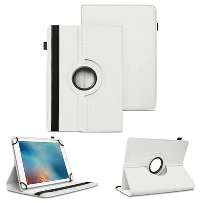 Produktbild von Tablet Hülle für Apple iPad 2025 Schutzhülle Tasche Case Cover 360 Grad DrehbarFarben:Weiss