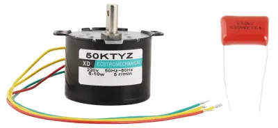 Synchronmotor 220 V AC, 5-50 U/min, 6-10 W, 5 Umdrehungen