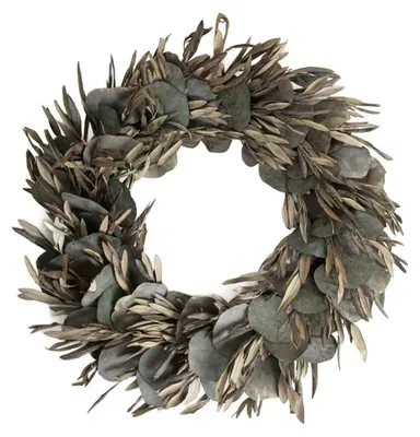 Produktbild von HOMLA AMBERLYN-Kranz mit Eukalyptusblättern, 46 cm
