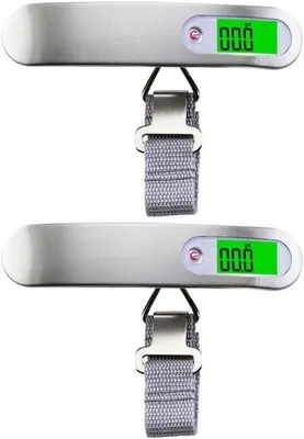 Productafbeelding van Draagbare Weegschaal - Bagage Weegschaal - Reis Bagage Meten - Digitale LCD Display - 17 x 9 x 8 cm