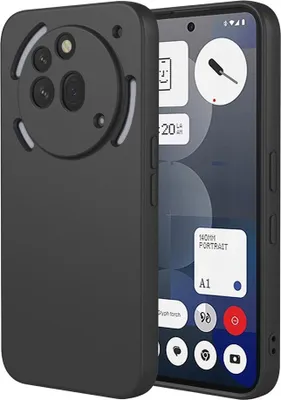 Produktbild von Hülle für Nothing Phone (3a) Pro - Phonesta Soft Silk Silikon Back Cover - Schwarz