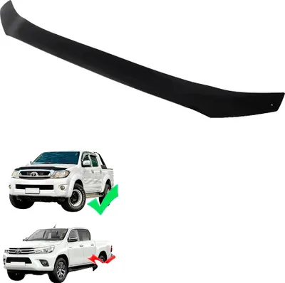 Obrázek produktu pro Deflektor kapoty, odolný materiál ABS, kompatibilní s Toyotou Hilux Vigo 2005-2010, ochrana kapoty