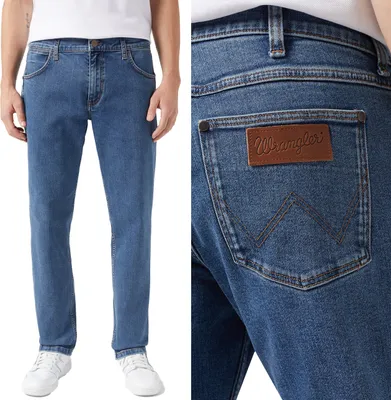 Produktbild von WRANGLER, Herren Jeanshosen, Straight fit, GREENSBORO, W31 L34, Blau, Jeans, baggyjeans, buggy