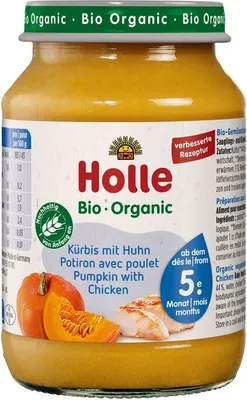 Produktbild von Holle Kürbis mit Huhn -- 190g