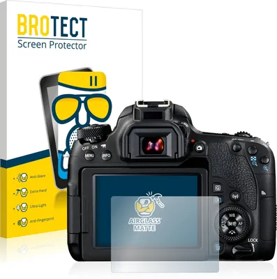 Produktbild von BROTECT Entspiegelungs Schutzglas für Canon EOS 77D Schutzfolie Panzer Folie Glas Display Schutz matt
