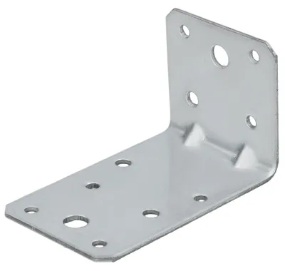 Productafbeelding van Versterkte hoekverbinder van staal voor timmerwerk, 90 x 50 x 55 mm, AI-gegenereerde afbeelding