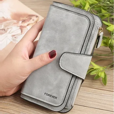 Produktbild von FO-12831 Geldbörse Grau für Damen KP12831