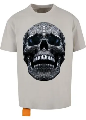Zdjęcie produktu dla Męska koszulka Urban Classics Diamond Skull Oversize Tee w kolorze lightasphalt – rozmiar S