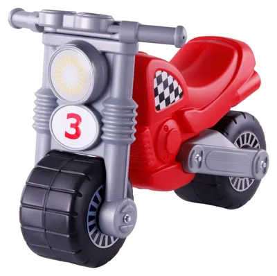 Immagine prodotto di Bicicletta motorizzata in plastica rossa per bambini - Giocattolo cavalcabile