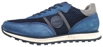 Immagine prodotto di Bugatti Cirino: scarpe da uomo, modello stringato sportivo, colore blu, adatte a solette non sagomate
