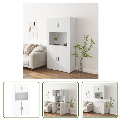 Produktbild von The Living Store Highboard Weiß Holzwerkstoff