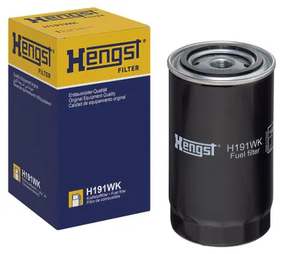 Productafbeelding van Brandstoffilter, schroefbaar, 171 mm, HENGST FILTER, geschikt voor onder andere IVECO EUROCARGO