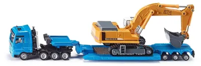 Imagen del producto de SIKU: Transporte de cargas pesadas con plataforma baja (modelo 1847)