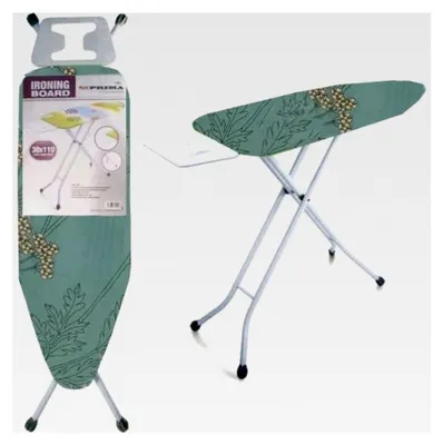 Produktbild von Höhenverstellbares Bügelbrett, breit, mit Bügeleisenablage, 110 cm, rutschfest