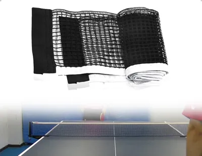 Productafbeelding van 2 Stuks Draagbaar Tafeltennisnet, Vervangingsnet Voor Binnen En Buiten, Zwart