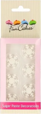 Produktbild von FunCakes Zucker Dekoration Eis Kristall Weiß Set / 12