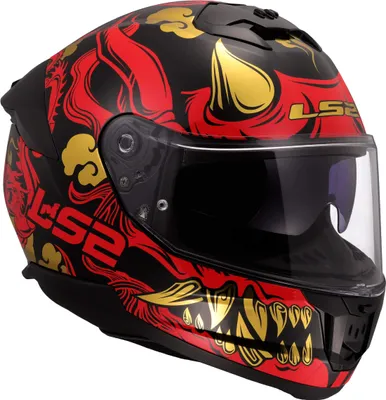 Produktbild von Integralhelm LS2 FF808 STREAM II Drako Glanz Schwarz Rot größe XXL