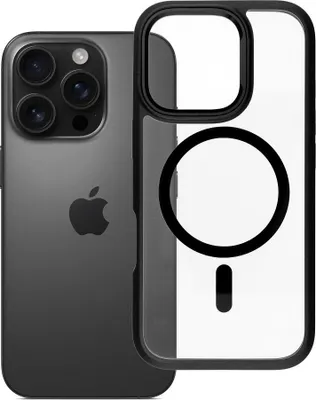 Image de Coque ROAR MAG BUMPER compatible avec MagSafe, adaptée à l'iPhone 16 Pro, noir