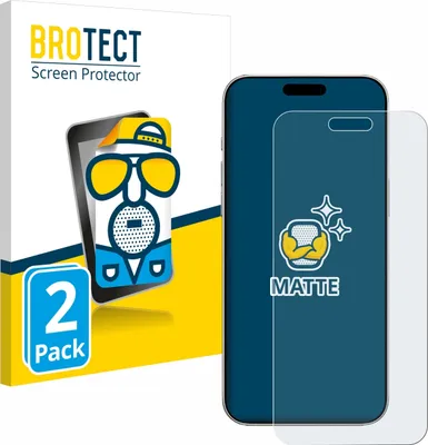 Produktbild von 2x BROTECT Schutzfolie für Apple iPhone 16 Plus Displayschutz Displayschutzfolie Folie Matt Entspiegelungsfolie