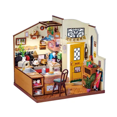 Image de RoboTime 3D Puzzle en bois Cuisine douillette