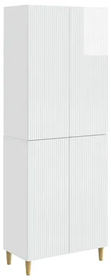 Produktbild von vidaXL Schrankset 2 stk. Hochglanz Weiß Holzwerkstoff
