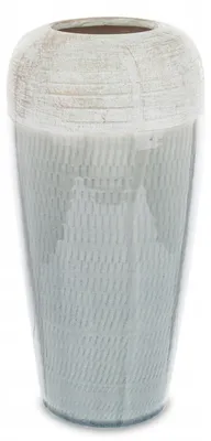 Image de Artpol Vase Céramique Décoratif Blanc Bleu 141812