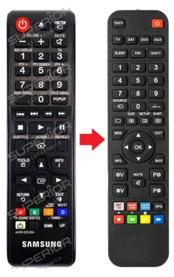 Produktbild von Ersatz Fernbedienung für Samsung HT-H4500R | HT-H4550R | HT-H5200 | HT-H5500