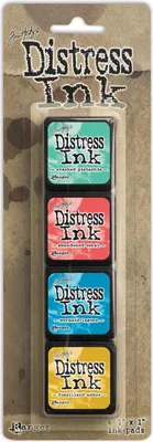 Produktbild von Ranger Distress Ink Mini Kit 13 Vintage Stempelkissen Set für Bastelprojekte