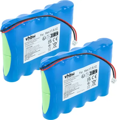 Produktbild von vhbw 2x Akku kompatibel mit ApeLight Maxi V1, V2 LED-Leuchte (4,5 Ah, 12 V, NiMH)